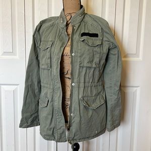 Annie & Fay lightweight army green military jacket